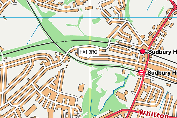 HA1 3RQ map - OS VectorMap District (Ordnance Survey) HA1 3RQ map - OS VectorMap District (Ordnance Survey)