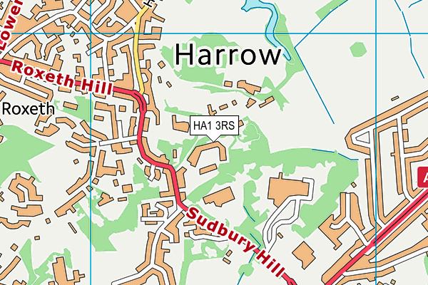 HA1 3RS map - OS VectorMap District (Ordnance Survey) HA1 3RS map - OS VectorMap District (Ordnance Survey)