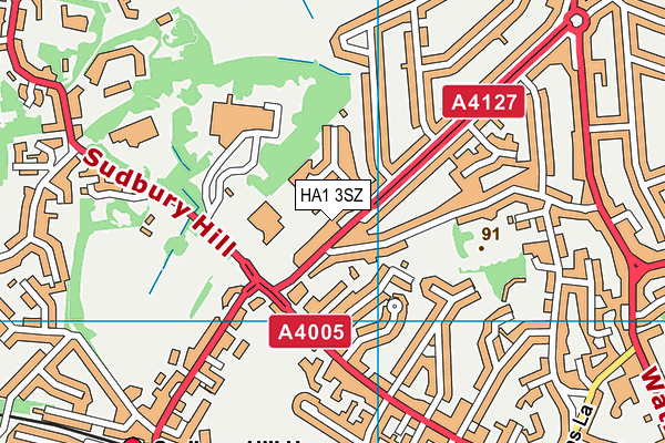 HA1 3SZ map - OS VectorMap District (Ordnance Survey) HA1 3SZ map - OS VectorMap District (Ordnance Survey)