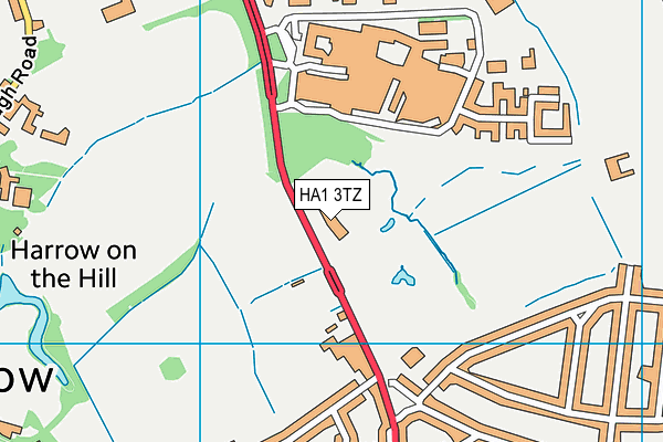 HA1 3TZ map - OS VectorMap District (Ordnance Survey) HA1 3TZ map - OS VectorMap District (Ordnance Survey)
