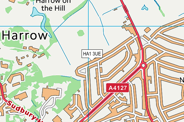 HA1 3UE map - OS VectorMap District (Ordnance Survey) HA1 3UE map - OS VectorMap District (Ordnance Survey)