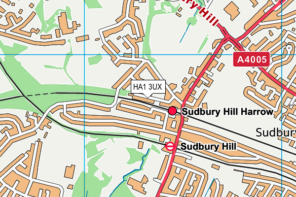 HA1 3UX map - OS VectorMap District (Ordnance Survey)