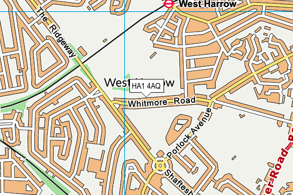 HA1 4AQ map - OS VectorMap District (Ordnance Survey) HA1 4AQ map - OS VectorMap District (Ordnance Survey)