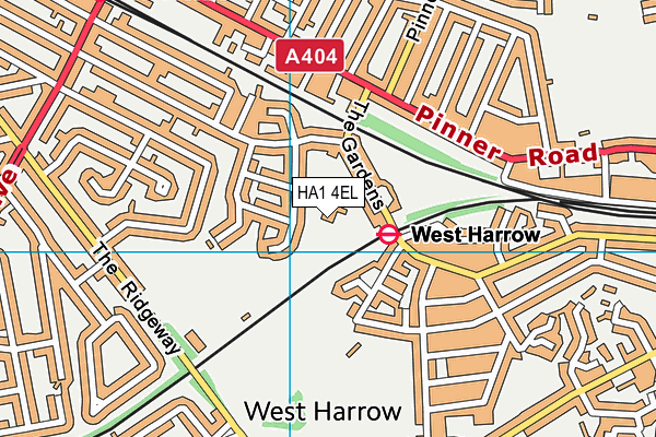 HA1 4EL map - OS VectorMap District (Ordnance Survey) HA1 4EL map - OS VectorMap District (Ordnance Survey)