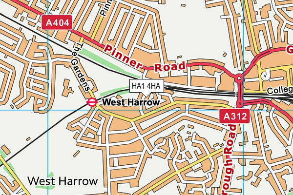 HA1 4HA map - OS VectorMap District (Ordnance Survey) HA1 4HA map - OS VectorMap District (Ordnance Survey)
