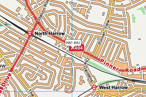 HA1 4HJ map - OS VectorMap District (Ordnance Survey) HA1 4HJ map - OS VectorMap District (Ordnance Survey)