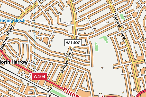 HA1 4QG map - OS VectorMap District (Ordnance Survey) HA1 4QG map - OS VectorMap District (Ordnance Survey)