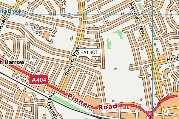 HA1 4QT map - OS VectorMap District (Ordnance Survey) HA1 4QT map - OS VectorMap District (Ordnance Survey)