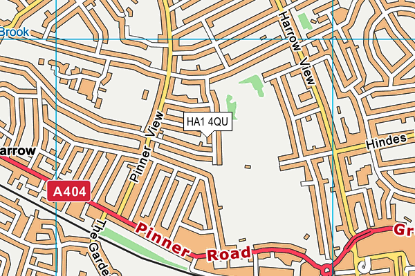 HA1 4QU map - OS VectorMap District (Ordnance Survey) HA1 4QU map - OS VectorMap District (Ordnance Survey)