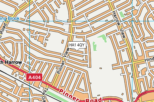 HA1 4QY map - OS VectorMap District (Ordnance Survey) HA1 4QY map - OS VectorMap District (Ordnance Survey)