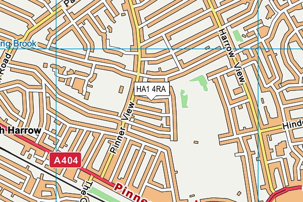 HA1 4RA map - OS VectorMap District (Ordnance Survey) HA1 4RA map - OS VectorMap District (Ordnance Survey)