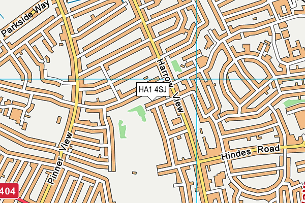 HA1 4SJ map - OS VectorMap District (Ordnance Survey) HA1 4SJ map - OS VectorMap District (Ordnance Survey)