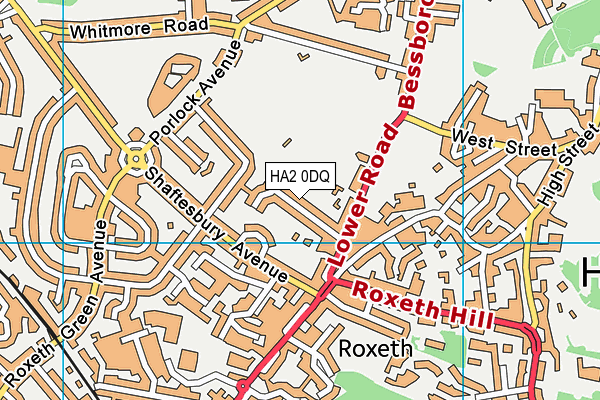 HA2 0DQ map - OS VectorMap District (Ordnance Survey) HA2 0DQ map - OS VectorMap District (Ordnance Survey)