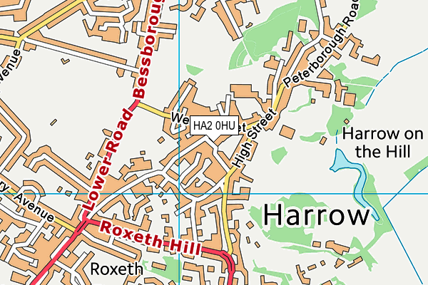 HA2 0HU map - OS VectorMap District (Ordnance Survey) HA2 0HU map - OS VectorMap District (Ordnance Survey)