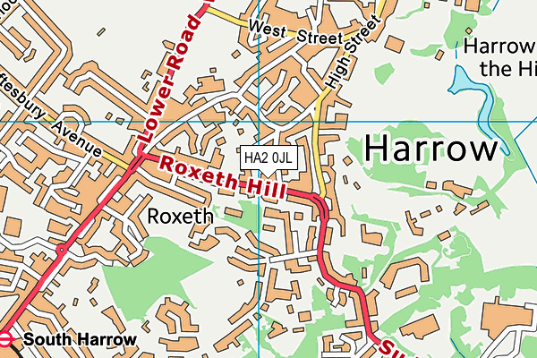 HA2 0JL map - OS VectorMap District (Ordnance Survey) HA2 0JL map - OS VectorMap District (Ordnance Survey)