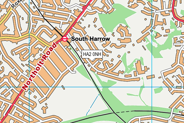 HA2 0NH map - OS VectorMap District (Ordnance Survey) HA2 0NH map - OS VectorMap District (Ordnance Survey)