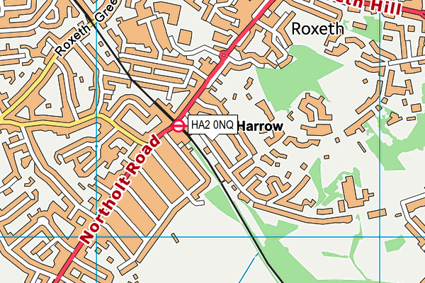 HA2 0NQ map - OS VectorMap District (Ordnance Survey) HA2 0NQ map - OS VectorMap District (Ordnance Survey)