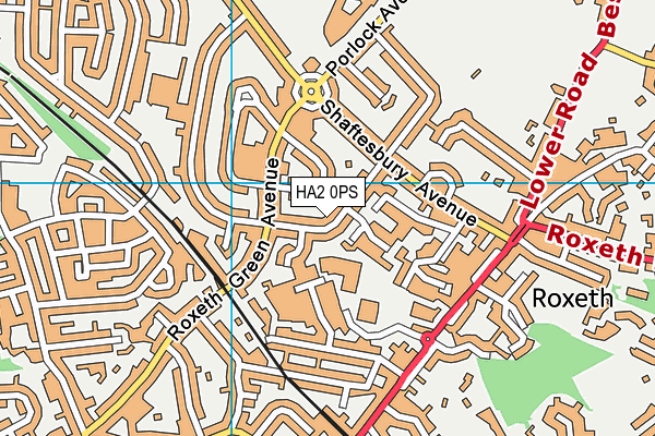 HA2 0PS map - OS VectorMap District (Ordnance Survey) HA2 0PS map - OS VectorMap District (Ordnance Survey)