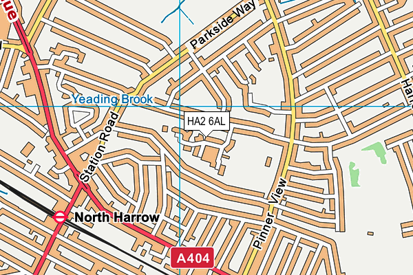 HA2 6AL map - OS VectorMap District (Ordnance Survey) HA2 6AL map - OS VectorMap District (Ordnance Survey)