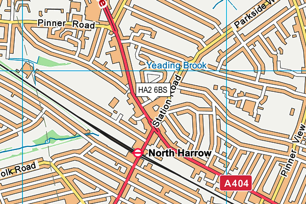 HA2 6BS map - OS VectorMap District (Ordnance Survey) HA2 6BS map - OS VectorMap District (Ordnance Survey)