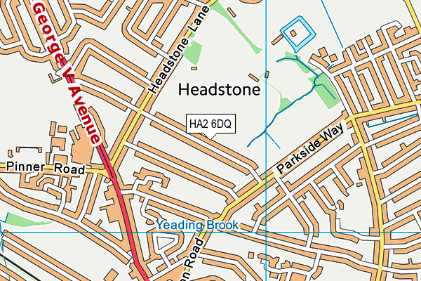 HA2 6DQ map - OS VectorMap District (Ordnance Survey) HA2 6DQ map - OS VectorMap District (Ordnance Survey)