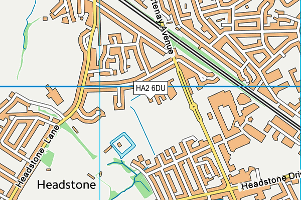 HA2 6DU map - OS VectorMap District (Ordnance Survey) HA2 6DU map - OS VectorMap District (Ordnance Survey)