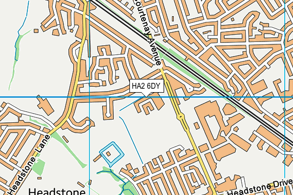 HA2 6DY map - OS VectorMap District (Ordnance Survey) HA2 6DY map - OS VectorMap District (Ordnance Survey)