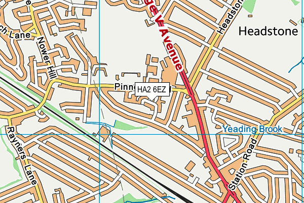 HA2 6EZ map - OS VectorMap District (Ordnance Survey) HA2 6EZ map - OS VectorMap District (Ordnance Survey)