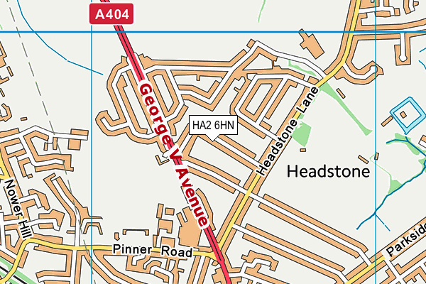 HA2 6HN map - OS VectorMap District (Ordnance Survey) HA2 6HN map - OS VectorMap District (Ordnance Survey)