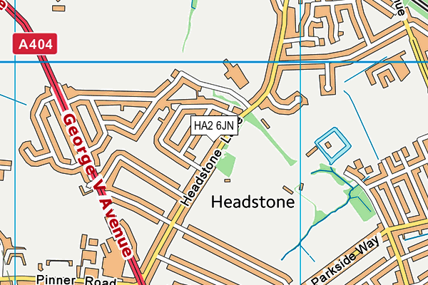 HA2 6JN map - OS VectorMap District (Ordnance Survey) HA2 6JN map - OS VectorMap District (Ordnance Survey)