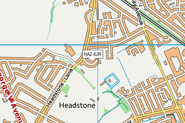 HA2 6JR map - OS VectorMap District (Ordnance Survey) HA2 6JR map - OS VectorMap District (Ordnance Survey)