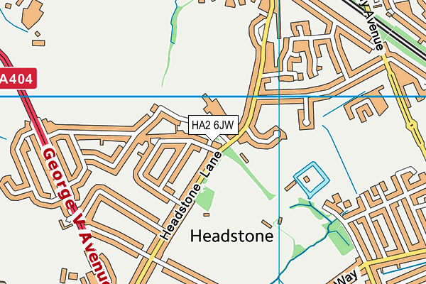 HA2 6JW map - OS VectorMap District (Ordnance Survey) HA2 6JW map - OS VectorMap District (Ordnance Survey)