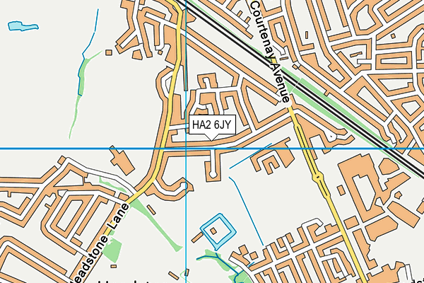 HA2 6JY map - OS VectorMap District (Ordnance Survey) HA2 6JY map - OS VectorMap District (Ordnance Survey)