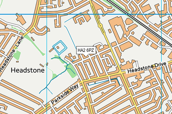 HA2 6PZ map - OS VectorMap District (Ordnance Survey) HA2 6PZ map - OS VectorMap District (Ordnance Survey)