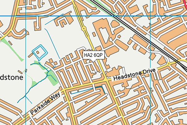 HA2 6QP map - OS VectorMap District (Ordnance Survey) HA2 6QP map - OS VectorMap District (Ordnance Survey)