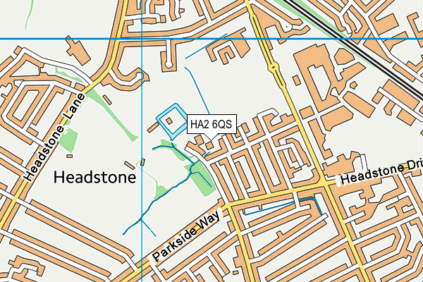 HA2 6QS map - OS VectorMap District (Ordnance Survey) HA2 6QS map - OS VectorMap District (Ordnance Survey)