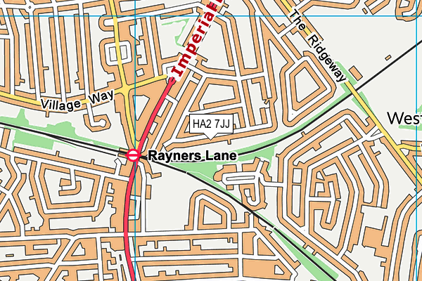 HA2 7JJ map - OS VectorMap District (Ordnance Survey) HA2 7JJ map - OS VectorMap District (Ordnance Survey)