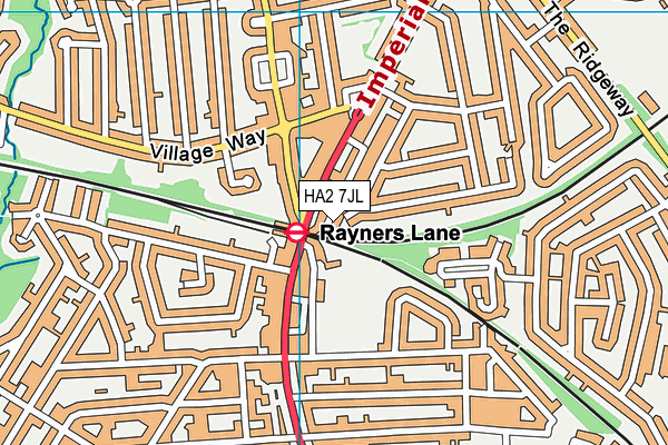 HA2 7JL map - OS VectorMap District (Ordnance Survey) HA2 7JL map - OS VectorMap District (Ordnance Survey)
