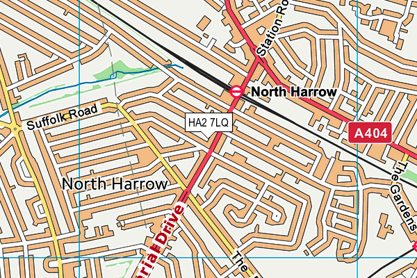HA2 7LQ map - OS VectorMap District (Ordnance Survey) HA2 7LQ map - OS VectorMap District (Ordnance Survey)