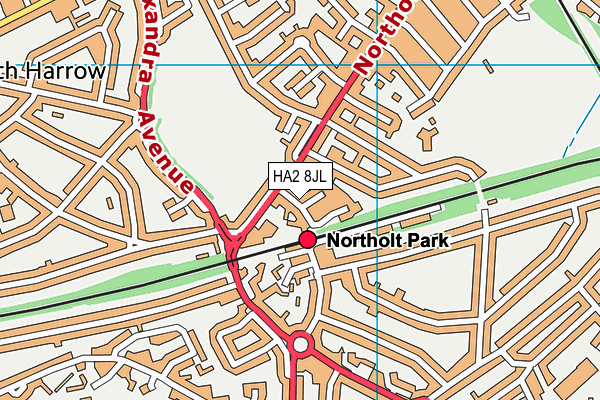 HA2 8JL map - OS VectorMap District (Ordnance Survey) HA2 8JL map - OS VectorMap District (Ordnance Survey)