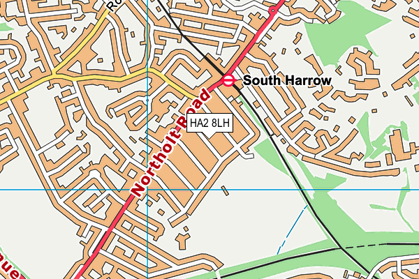 HA2 8LH map - OS VectorMap District (Ordnance Survey) HA2 8LH map - OS VectorMap District (Ordnance Survey)
