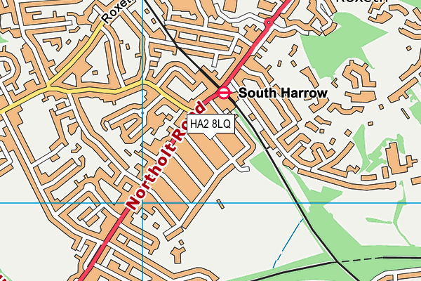 HA2 8LQ map - OS VectorMap District (Ordnance Survey) HA2 8LQ map - OS VectorMap District (Ordnance Survey)