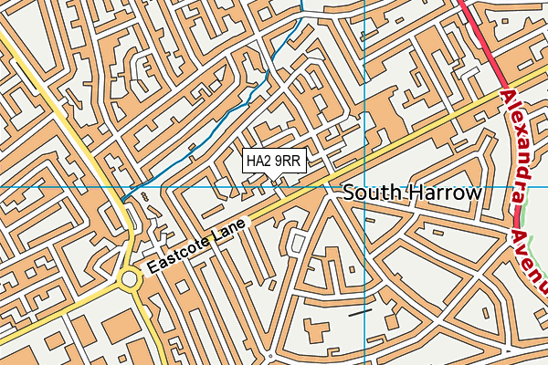 HA2 9RR map - OS VectorMap District (Ordnance Survey) HA2 9RR map - OS VectorMap District (Ordnance Survey)