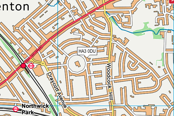 HA3 0DU map - OS VectorMap District (Ordnance Survey) HA3 0DU map - OS VectorMap District (Ordnance Survey)