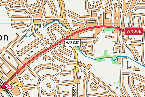 HA3 0JG map - OS VectorMap District (Ordnance Survey)