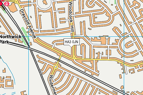 HA3 0JN map - OS VectorMap District (Ordnance Survey) HA3 0JN map - OS VectorMap District (Ordnance Survey)