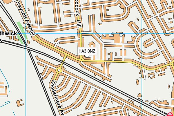HA3 0NZ map - OS VectorMap District (Ordnance Survey) HA3 0NZ map - OS VectorMap District (Ordnance Survey)