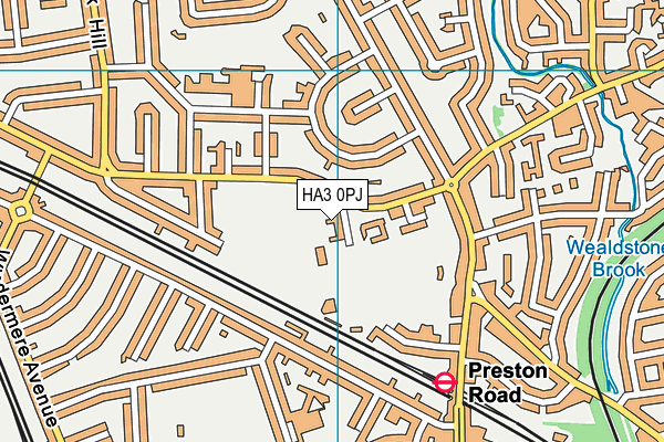HA3 0PJ map - OS VectorMap District (Ordnance Survey) HA3 0PJ map - OS VectorMap District (Ordnance Survey)