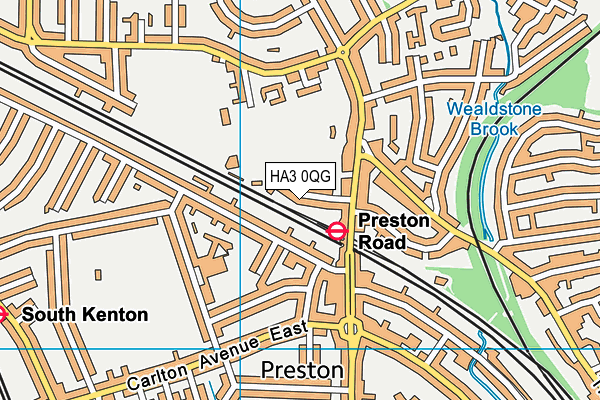 HA3 0QG map - OS VectorMap District (Ordnance Survey) HA3 0QG map - OS VectorMap District (Ordnance Survey)