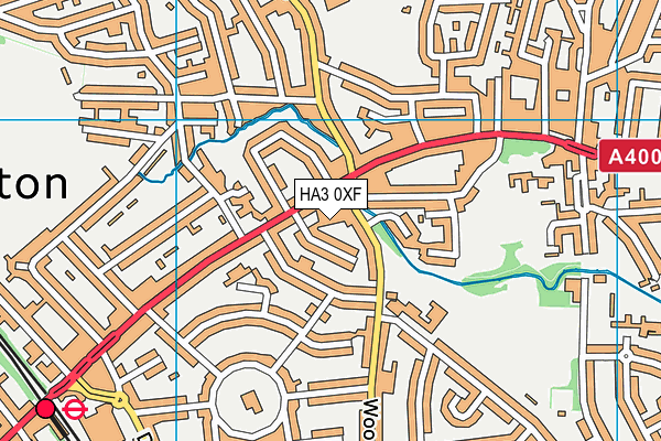 HA3 0XF map - OS VectorMap District (Ordnance Survey) HA3 0XF map - OS VectorMap District (Ordnance Survey)